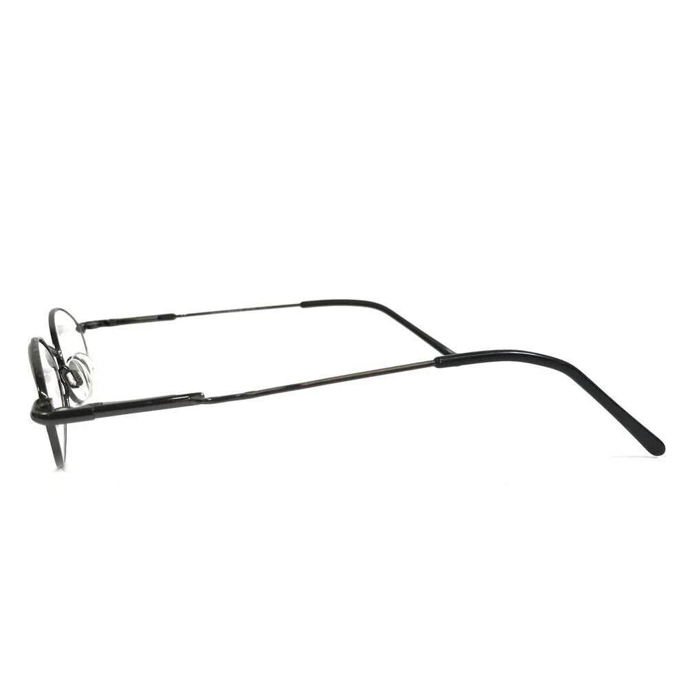 Easyclip Small Eyeglasses Frames ENTRY 091 Gunmetal w Magnetic Clip-on 46-19-135